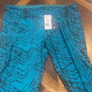 BOGO FREE- Reebok Blue and Black Women's Leggings